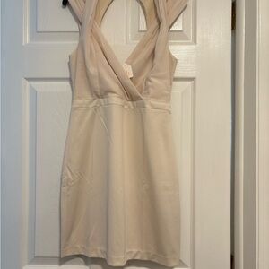 Ark & Co Cream Backless Dress